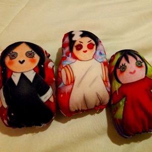 The dreadful stitch mini pillow dolls